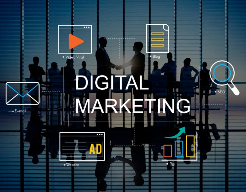 Digital Marketing Media Technology Graphic Concept - Agência de Marketing Sorocaba XMB
